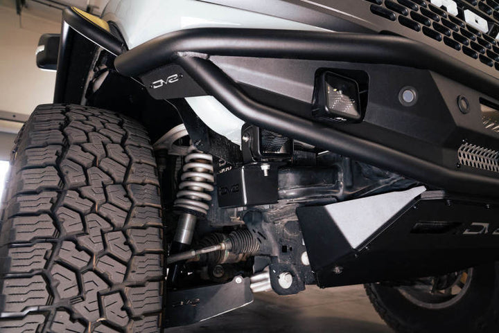 DV8 Offroad 21-22 Ford Bronco Crash Bar Caps w/ Accessory Mount - Bull Strap