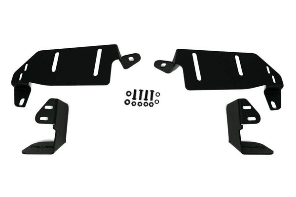 DV8 Offroad 21-22 Ford Bronco Factory Bumper Pocket Light Mount (Pair) 3in LED Pod Lights - Bull Strap