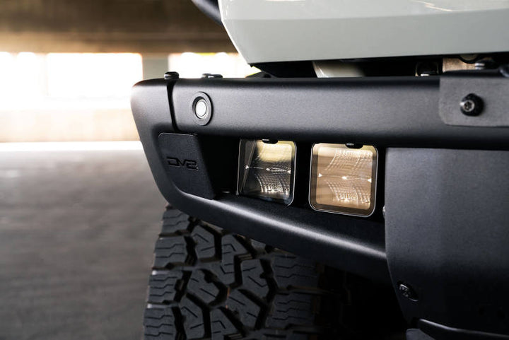 DV8 Offroad 21-22 Ford Bronco Factory Bumper Pocket Light Mount (Pair) 3in LED Pod Lights - Bull Strap