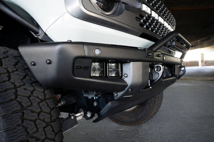 DV8 Offroad 21-22 Ford Bronco Factory Bumper Pocket Light Mount (Pair) 3in LED Pod Lights - Bull Strap