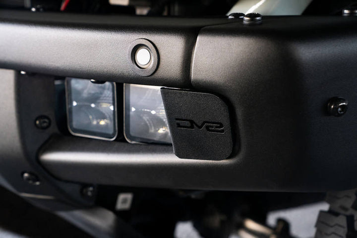 DV8 Offroad 21-22 Ford Bronco Factory Bumper Pocket Light Mount (Pair) 3in LED Pod Lights - Bull Strap