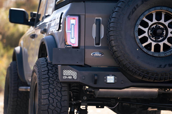 DV8 Offroad 21-22 Ford Bronco MTO Series Rear Bumper - Bull Strap