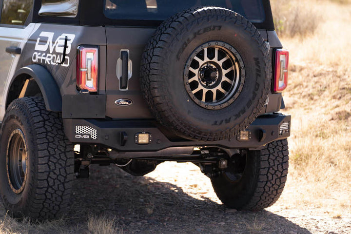 DV8 Offroad 21-22 Ford Bronco MTO Series Rear Bumper - Bull Strap