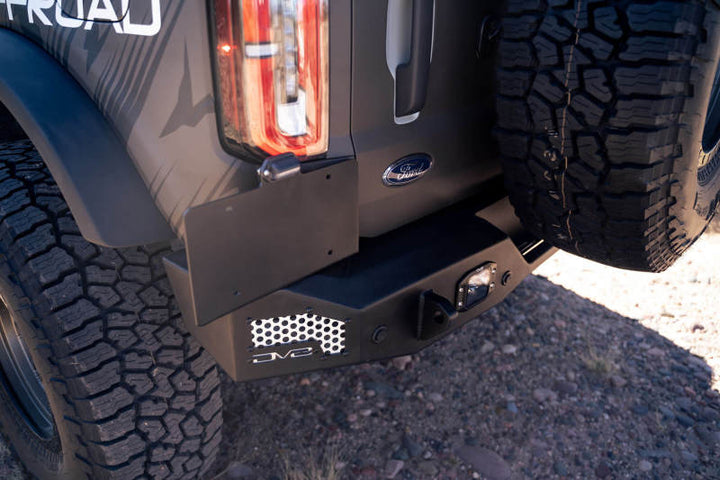 DV8 Offroad 21-22 Ford Bronco MTO Series Rear Bumper - Bull Strap