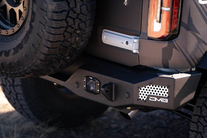 DV8 Offroad 21-22 Ford Bronco MTO Series Rear Bumper - Bull Strap
