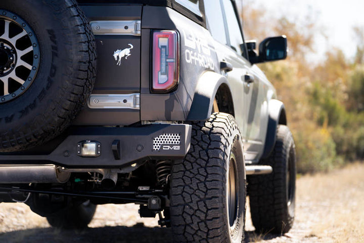 DV8 Offroad 21-22 Ford Bronco MTO Series Rear Bumper - Bull Strap