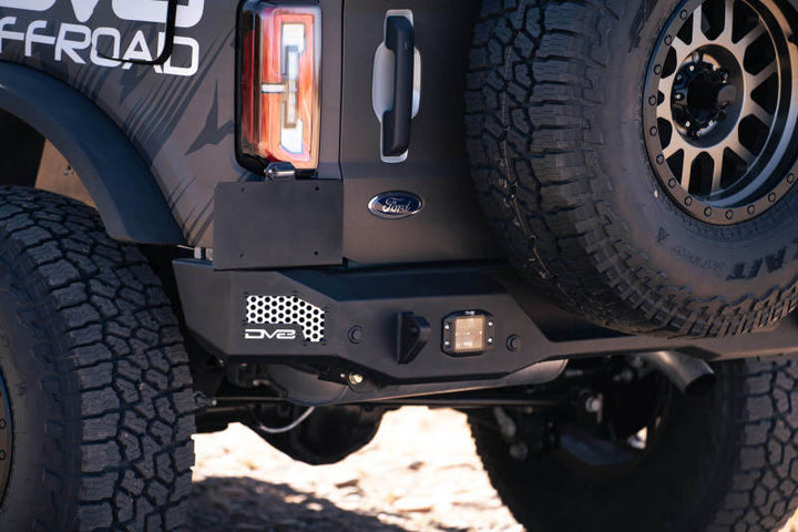 DV8 Offroad 21-22 Ford Bronco MTO Series Rear Bumper - Bull Strap