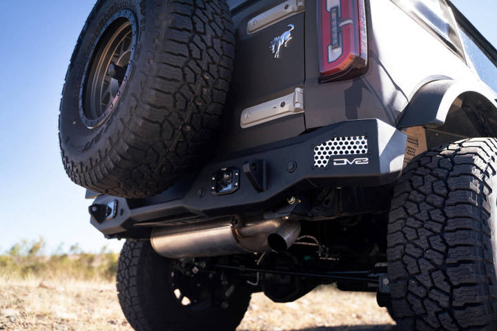 DV8 Offroad 21-22 Ford Bronco MTO Series Rear Bumper - Bull Strap