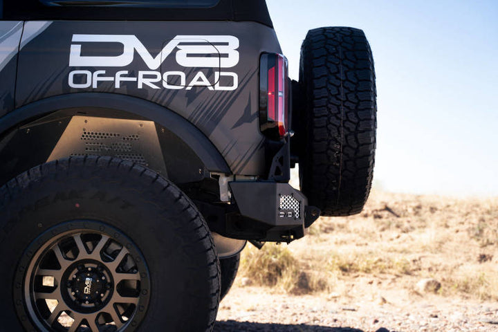 DV8 Offroad 21-22 Ford Bronco MTO Series Rear Bumper - Bull Strap