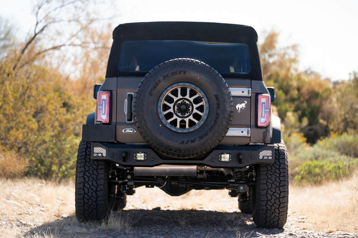 DV8 Offroad 21-22 Ford Bronco MTO Series Rear Bumper - Bull Strap