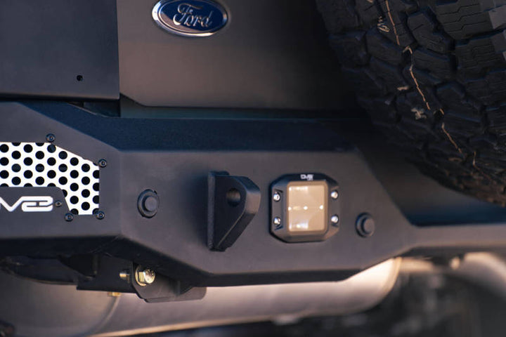 DV8 Offroad 21-22 Ford Bronco MTO Series Rear Bumper - Bull Strap