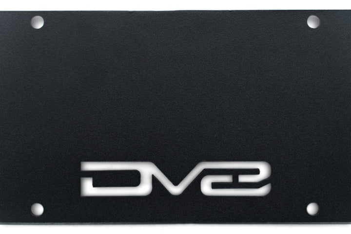 DV8 Offroad 21-23 Ford Bronco Capable Bumper Front License Plate Mount - Bull Strap