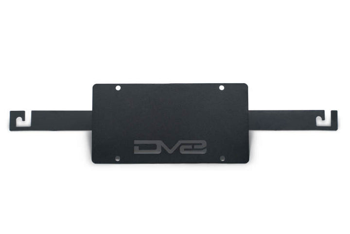 DV8 Offroad 21-23 Ford Bronco Capable Bumper Front License Plate Mount - Bull Strap