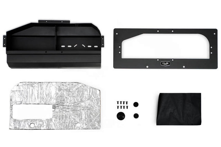 DV8 Offroad 21-23 Ford Bronco (Exc. Bronco Raptor) Air Compressor Mount & Storage Box - Bull Strap