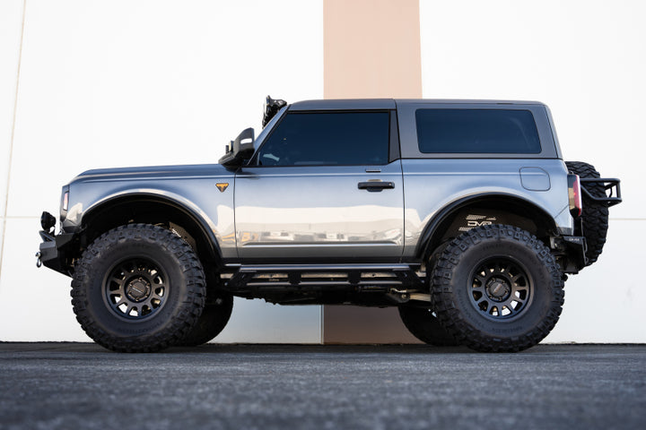 DV8 Offroad 21-23 Ford Bronco FS-15 Series 2-Door Rock Sliders - Bull Strap