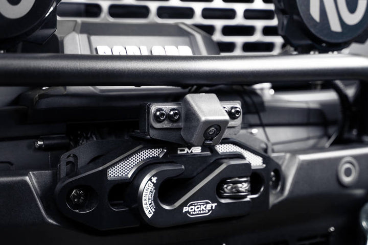 DV8 Offroad 21-23 Ford Bronco Front Camera Relocation Bracket - Bull Strap