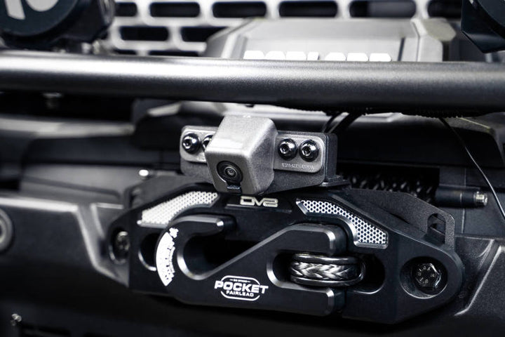 DV8 Offroad 21-23 Ford Bronco Front Camera Relocation Bracket - Bull Strap
