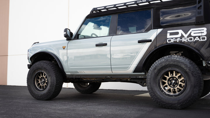 DV8 Offroad 21-23 Ford Bronco Pinch Weld Covers - Bull Strap