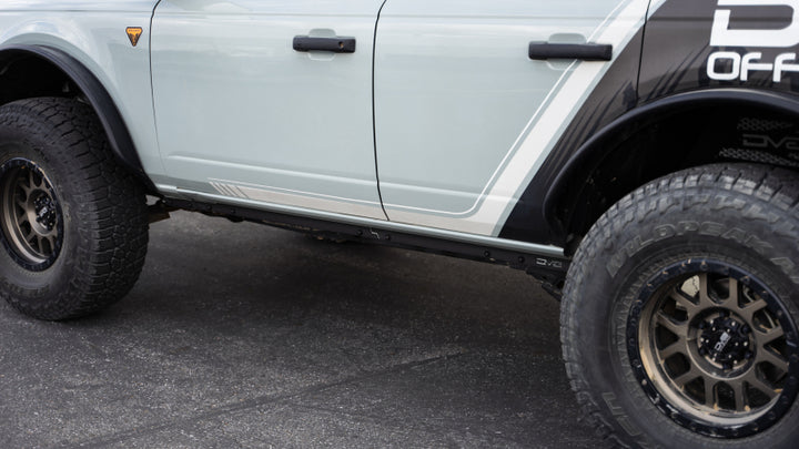 DV8 Offroad 21-23 Ford Bronco Pinch Weld Covers - Bull Strap