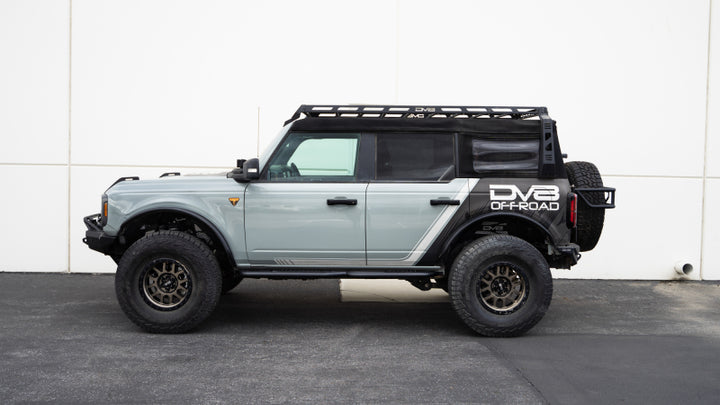 DV8 Offroad 21-23 Ford Bronco Pinch Weld Covers - Bull Strap