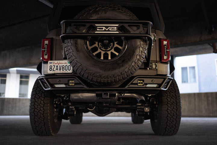 DV8 Offroad 21-23 Ford Bronco Rear License Plate Relocation Bracket - Bull Strap