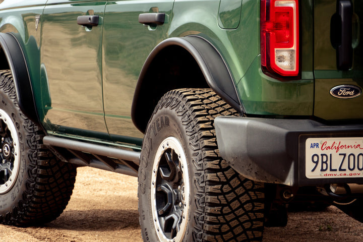 DV8 Offroad 21-23 Ford Bronco Tube Fender Flares - Bull Strap