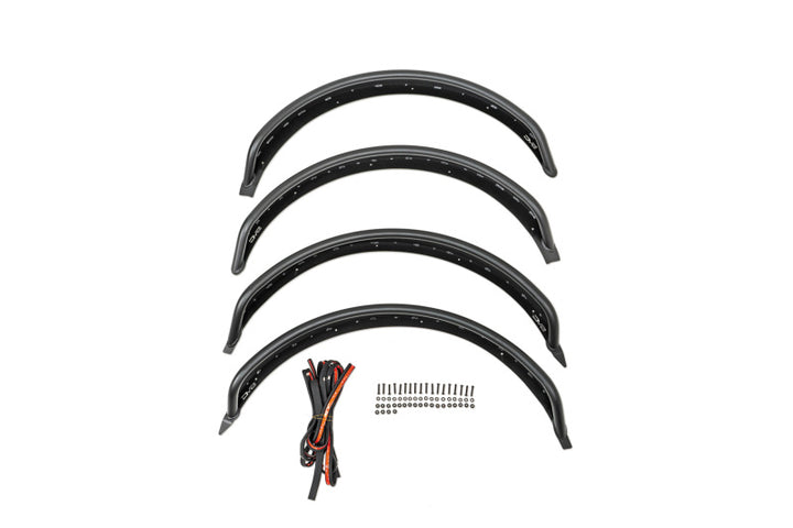 DV8 Offroad 21-23 Ford Bronco Tube Fender Flares - Bull Strap