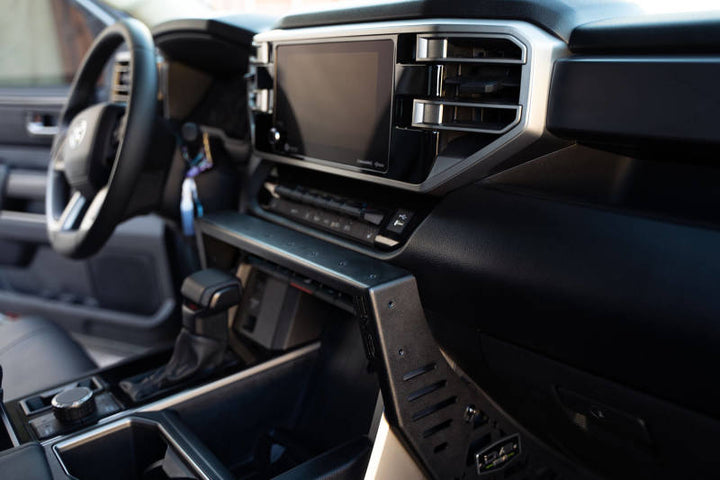 DV8 Offroad 22-23 Toyota Tundra Center Console Molle Panels/Device Mount - Bull Strap