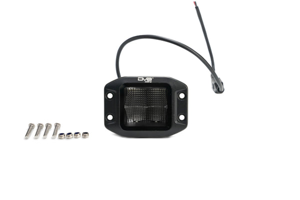 DV8 Offroad Elite Series 3in Cube LED Light 40W Spot 3W LED - Bull Strap