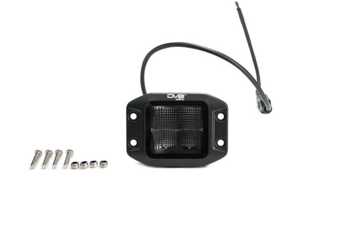 DV8 Offroad Elite Series 3in Cube LED Light 40W Spot 3W LED - Bull Strap