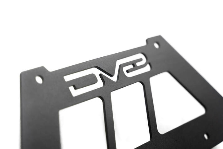 DV8 Offroad Fairlead Mounted Flip-Up License Plate Bracket - Bull Strap