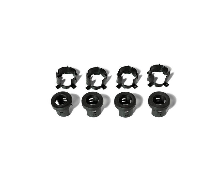 DV8 Offroad Jeep/Dodge/RAM Front Bezel & Rear Clip Replacement Kit for MOPAR Sensors - Set of 4 - Bull Strap
