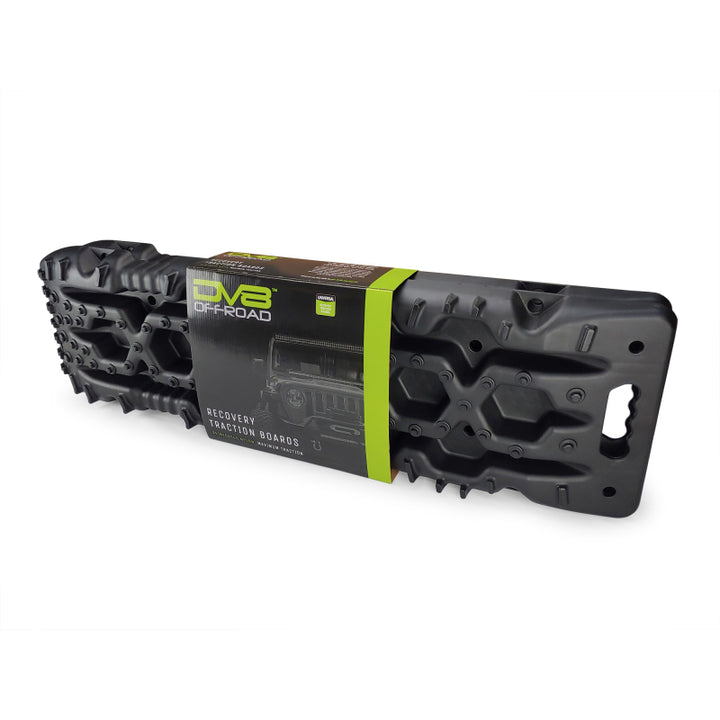 DV8 Offroad Recovery Traction Boards w/ Carry Bag - Black - Bull Strap