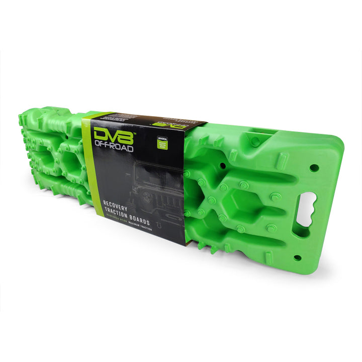 DV8 Offroad Recovery Traction Boards w/ Carry Bag - Green - Bull Strap