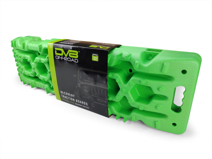 DV8 Offroad Recovery Traction Boards w/ Carry Bag - Green - Bull Strap