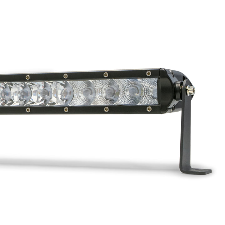 DV8 Offroad SL 8 Slim 20in Light Bar Slim 100W Spot 5W CREE LED - Black - Bull Strap