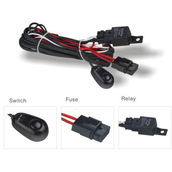 DV8 Offroad Wiring Harness w/ Relay & Switch - Bull Strap