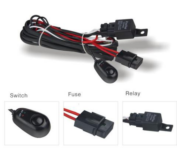 DV8 Offroad Wiring Harness w/ Relay & Switch - Bull Strap