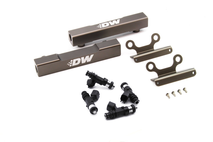 DeatschWerks 02+ Subaru WRX / 07+ STI/LGT Top Feed Fuel Rail Upgrade Kit w/ 1000cc Injectors - Bull Strap