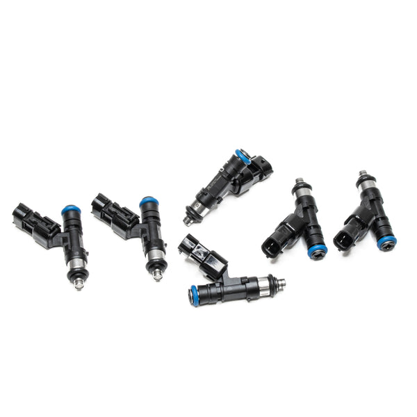 DeatschWerks 03-15 350z/370z G35/G37 04-05 GTI R32 / NEO RB25DET 98-02 440cc Top Feed Injectors - Bull Strap