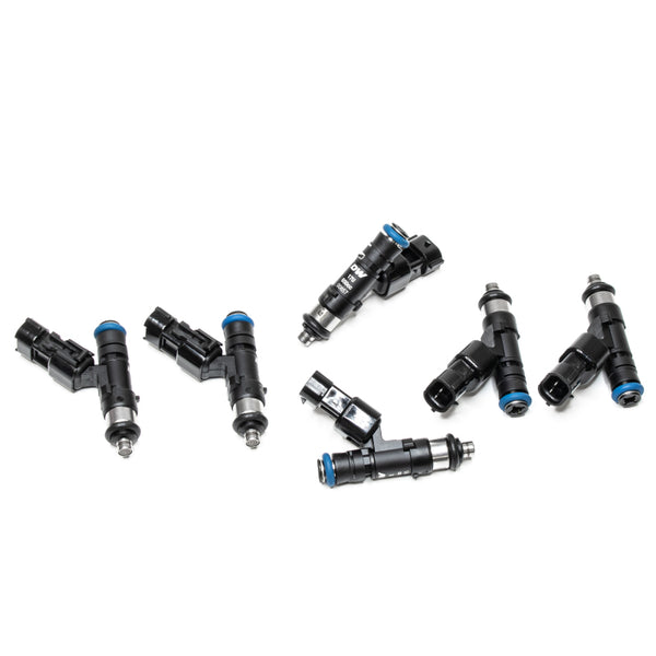 DeatschWerks 03-15 350z/370z G35/G37 04-05 GTI R32 / NEO RB25DET 98-02 650cc Top Feed Injectors - Bull Strap
