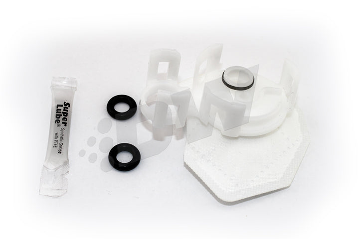 DeatschWerks 08-15 Mitsubishi Evo X, 06-13 MazdaSpeed 3/6 DW65c Fuel Pump Set Up Kit - Bull Strap
