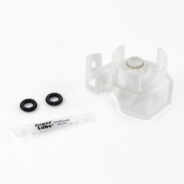 DeatschWerks 08-15 Mitsubishi Evo X, 06-13 MazdaSpeed 3/6 DW65c Fuel Pump Set Up Kit - Bull Strap