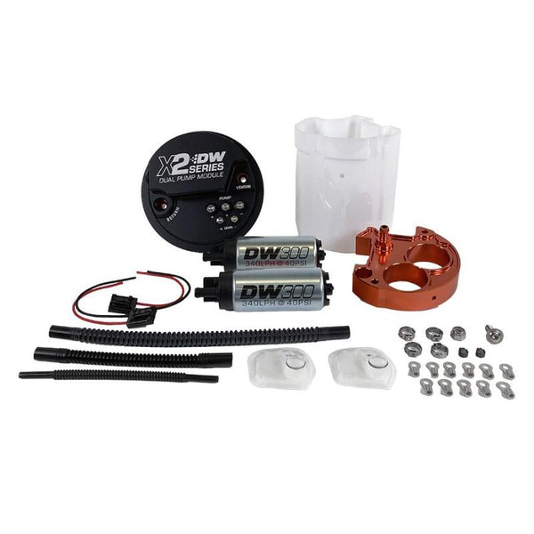 DeatschWerks 08-21 Subaru WRX/STI X2 Series Fuel Pump Module w/ Dual DW300 Pumps - Bull Strap