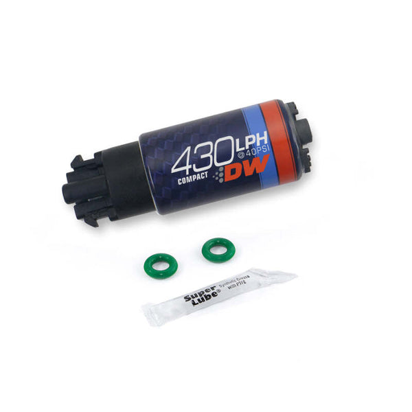 DeatschWerks 09-15 Nissan R35 GTR DW430C 430lph Compact Fuel Pump - Bull Strap
