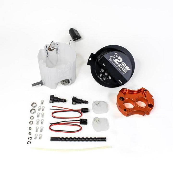DeatschWerks 10-15 Chevy Camaro LS 3.7 V6/ SS LS3 X2 Series Fuel Pump Module - Bull Strap