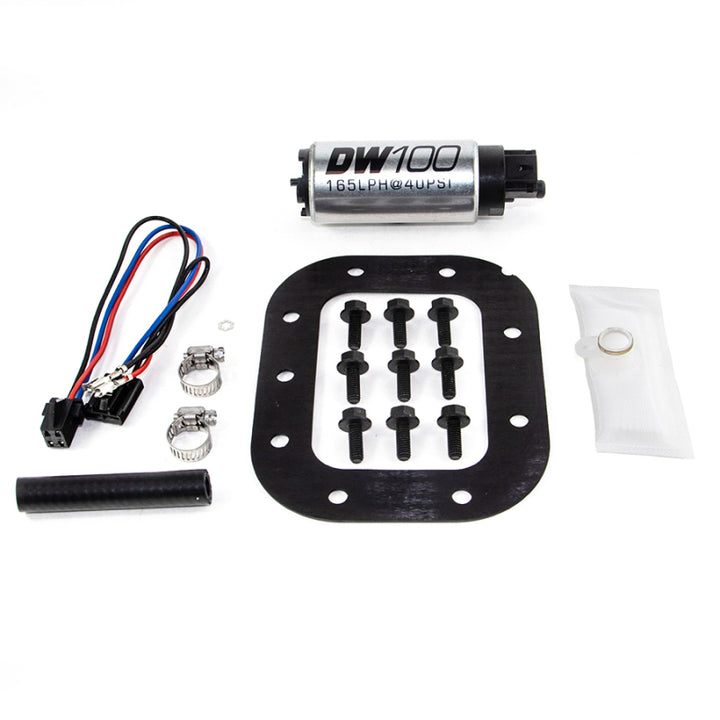 DeatschWerks 165 LPH In-Tank Fuel Pump w/ 90-96 Chevrolet Corvette (exc. ZR-1) Install Kit - Bull Strap