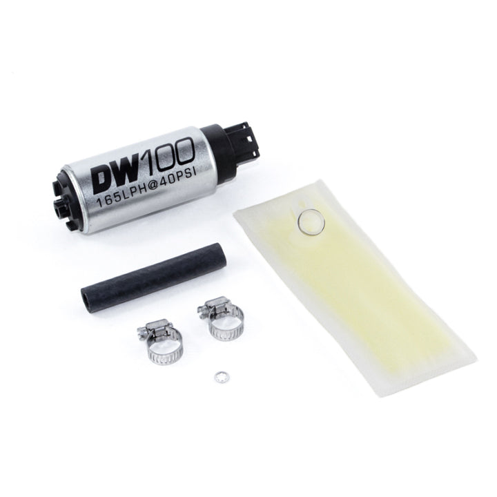 DeatschWerks 165 LPH In-Tank Fuel Pump w/ 94-01 Integra/ 92-00 Civic Install Kit - Bull Strap