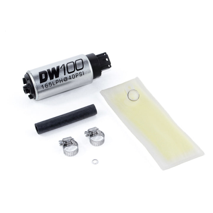 DeatschWerks 165 LPH In-Tank Fuel Pump w/ 94-01 Integra/ 92-00 Civic Install Kit - Bull Strap