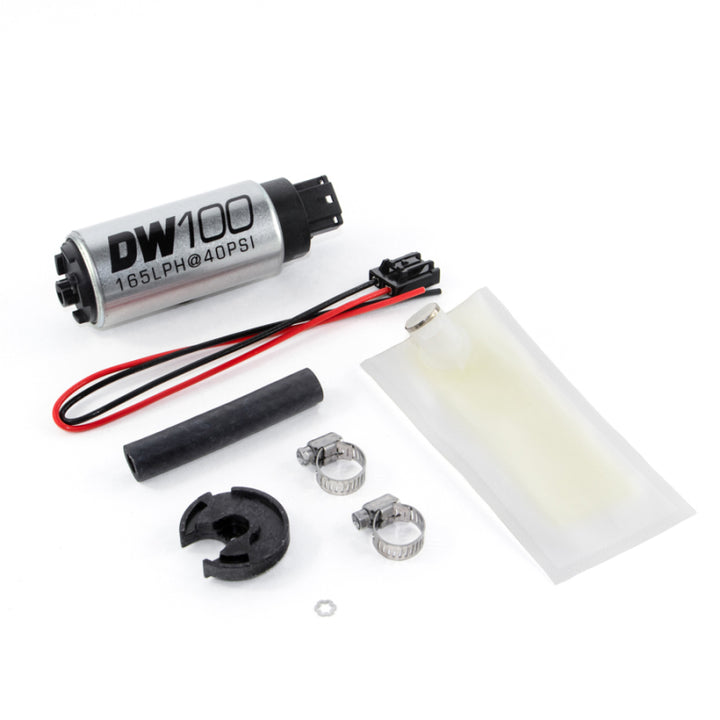DeatschWerks 165 LPH In-Tank Fuel Pump w/ 94-05 Mazda Miata 1.6 / 1.8L Install Kit - Bull Strap
